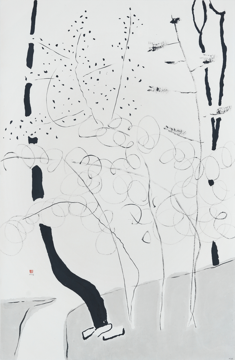 장병언, structure landscape 036, ink_on_paper, painting, 2026